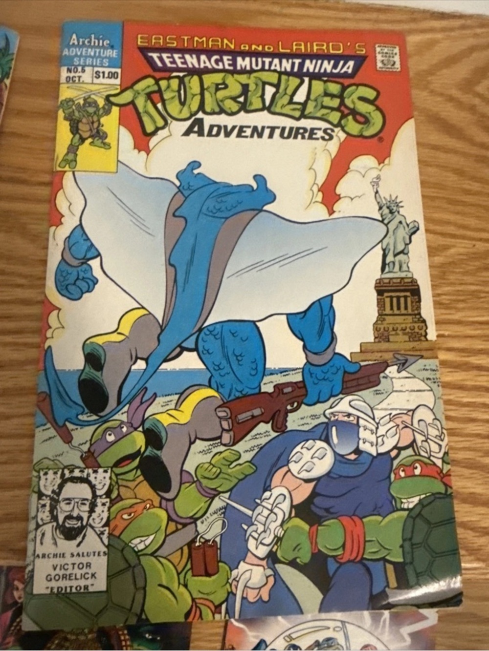 Teenage Mutant Ninja Turtles Adventures Comic Book - - Archie - #5 - 1989